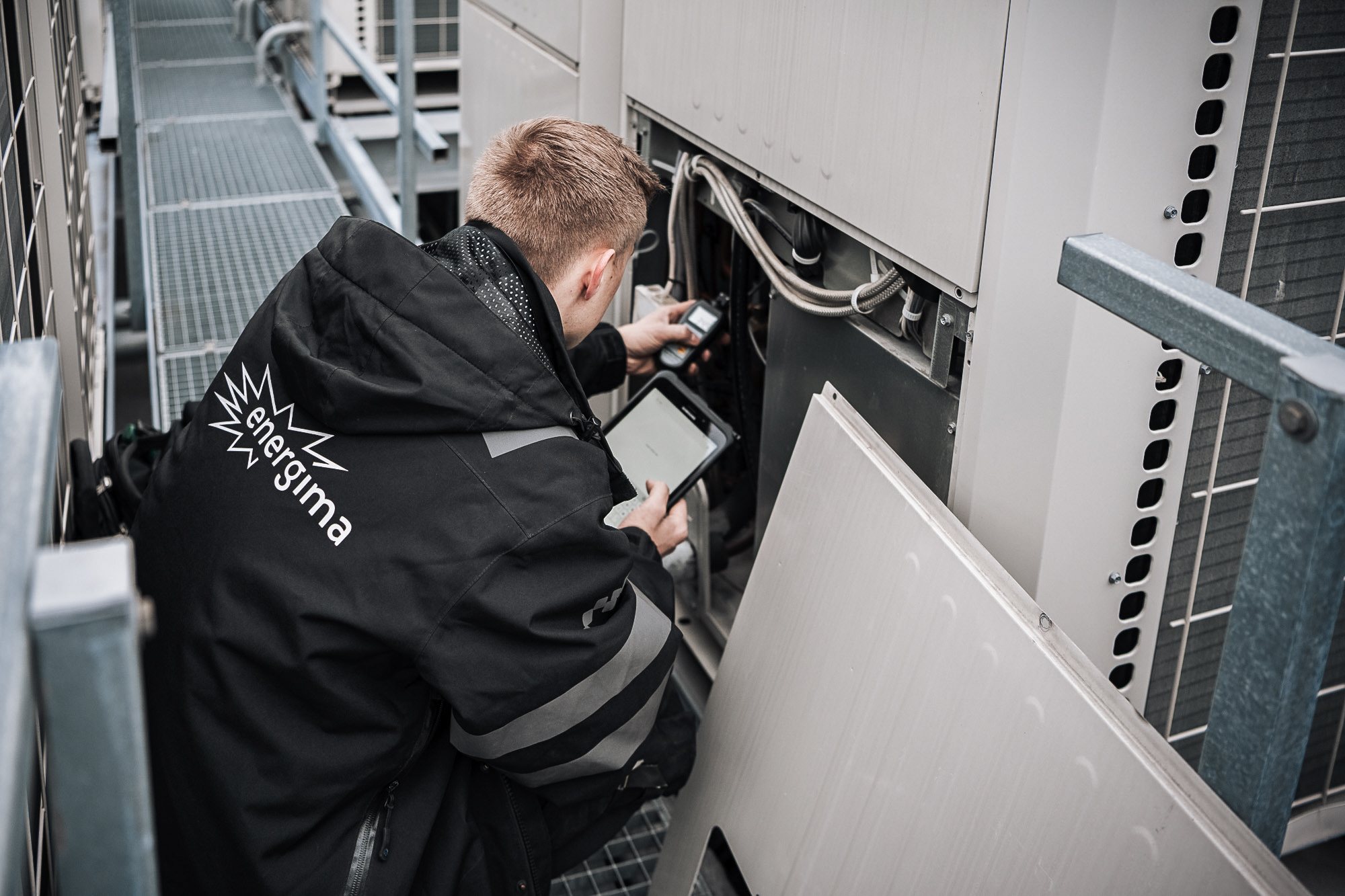 Energima ventilasjon kjøling prosjekt entreprise solceller industri smartbygg overvåkning Energima Gruppen ren luft optimalisering energi bolig næringsbygg